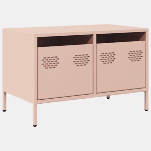 Móvel de TV - Modulo de TV - Armário de TV 68x39x43,5 cm aço laminado a frio rosa