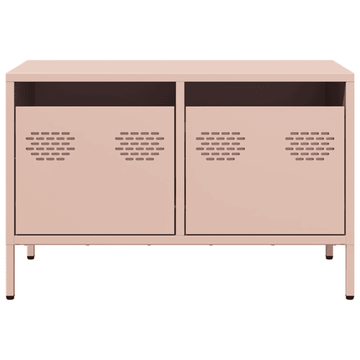 Móvel de TV - Modulo de TV - Armário de TV 68x39x43,5 cm aço laminado a frio rosa