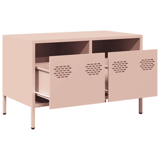 Móvel de TV - Modulo de TV - Armário de TV 68x39x43,5 cm aço laminado a frio rosa