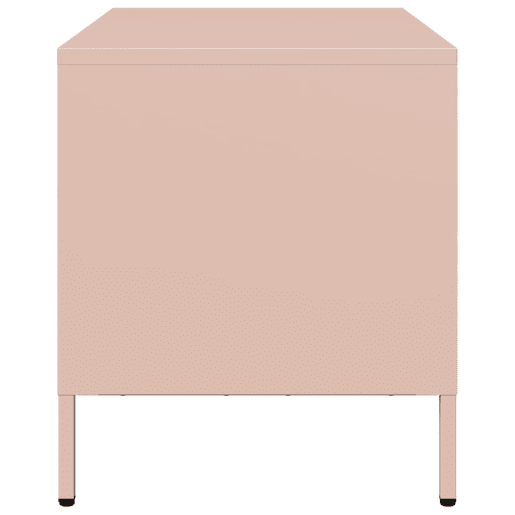 Móvel de TV - Modulo de TV - Armário de TV 68x39x43,5 cm aço laminado a frio rosa
