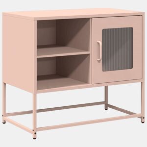 Móvel de TV - Modulo de TV - Armário de TV 68x39x60,5 cm aço rosa