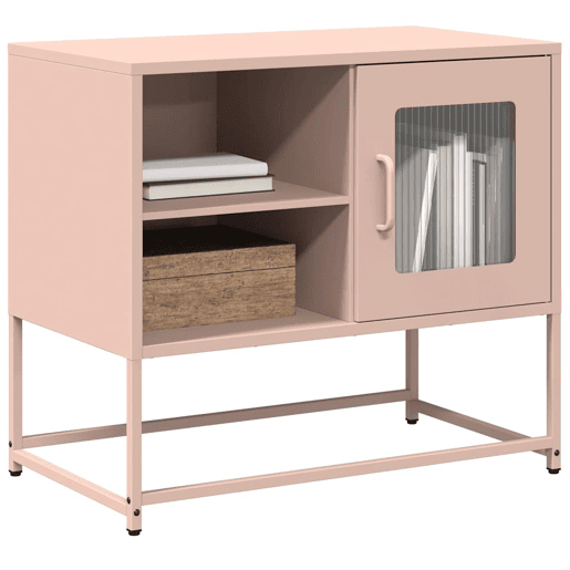 Móvel de TV - Modulo de TV - Armário de TV 68x39x60,5 cm aço rosa