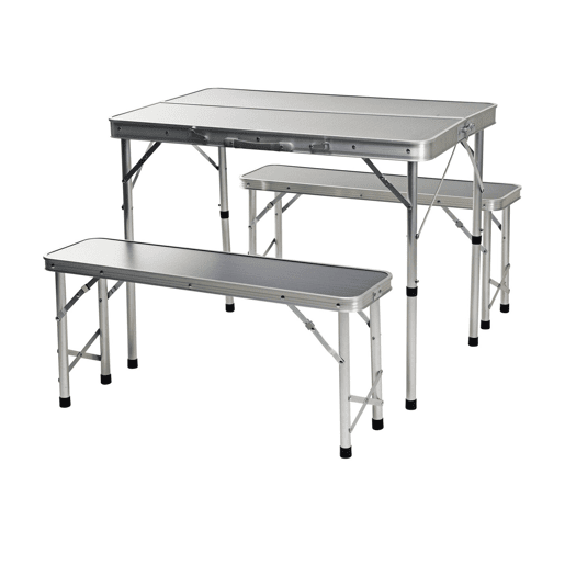 Conjunto de piquenique de acampamento Well Home com mesa e 2 bancos