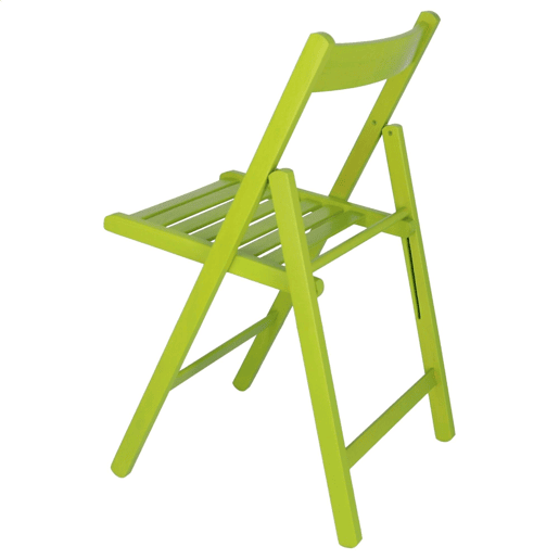 WELL HOME - Pack 4 Cadeiras BAS em madeira de faia, acabamento verde