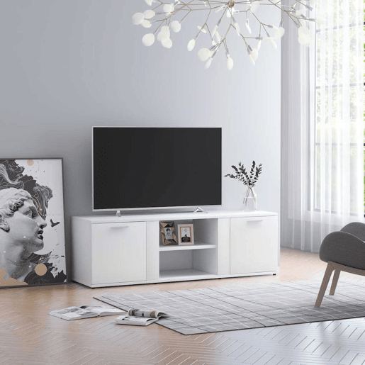 Móvel de TV - Modulo de TV - Armário de TV 120x34x37 cm derivados de madeira branco