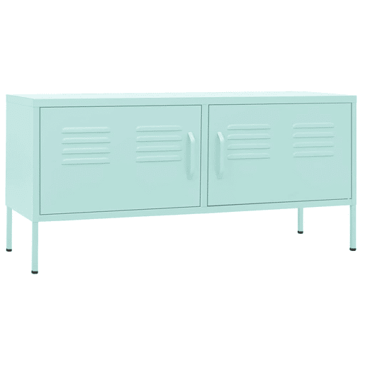 Móvel de TV - Modulo de TV - Armário de TV aço 105x35x50 cm verde-hortelã