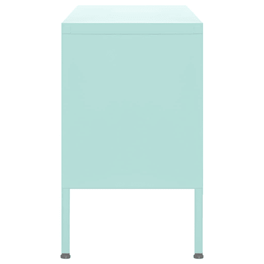 Móvel de TV - Modulo de TV - Armário de TV aço 105x35x50 cm verde-hortelã