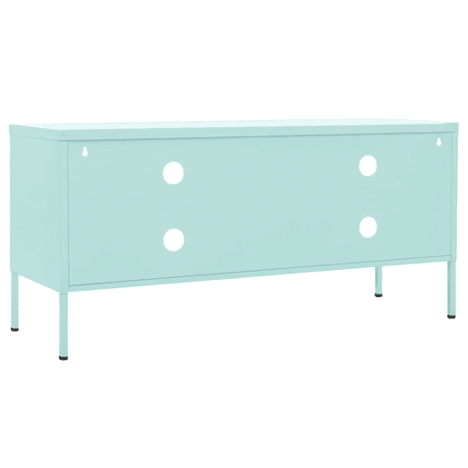 Móvel de TV - Modulo de TV - Armário de TV aço 105x35x50 cm verde-hortelã