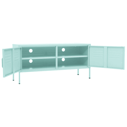 Móvel de TV - Modulo de TV - Armário de TV aço 105x35x50 cm verde-hortelã