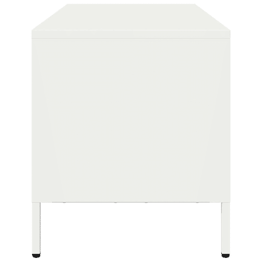 Móvel de TV - Modulo de TV - Armário de TV 101,5x39x43,5 cm aço laminado a frio branco