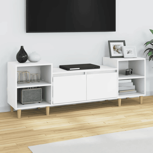 Móvel p TV, Armário de TV 160x35x55 cm derivados de madeira branco