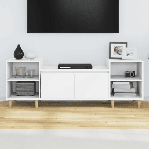 Móvel p TV, Armário de TV 160x35x55 cm derivados de madeira branco