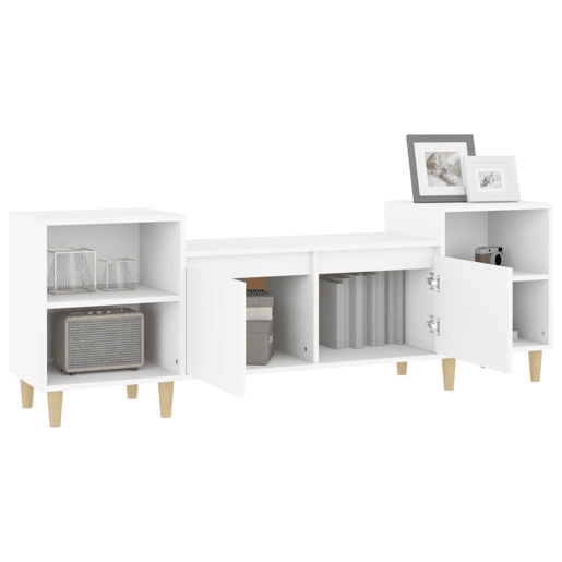Móvel p TV, Armário de TV 160x35x55 cm derivados de madeira branco