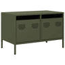 Móvel de TV - Modulo de TV - Armário de TV 68x39x43,5 cm aço laminado a frio verde-azeitona
