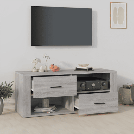 Móvel de TV - Modulo de TV - Armário de TV 100x35x40 cm derivados de madeira cinzento sonoma