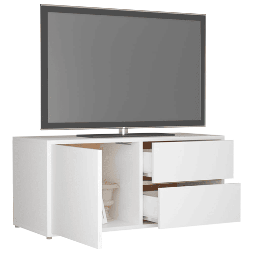 Móvel de TV - Modulo de TV - Armário de TV 80x34x36 cm derivados de madeira branco