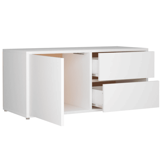 Móvel de TV - Modulo de TV - Armário de TV 80x34x36 cm derivados de madeira branco