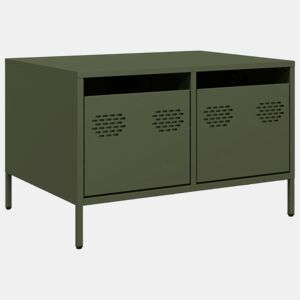 Móvel de TV - Modulo de TV - Armário de TV 68x50x43,5 cm aço laminado a frio verde-azeitona