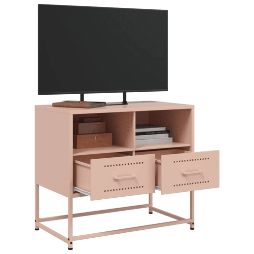 Móvel de TV - Modulo de TV - Armário de TV 68x39x60,5 cm aço rosa