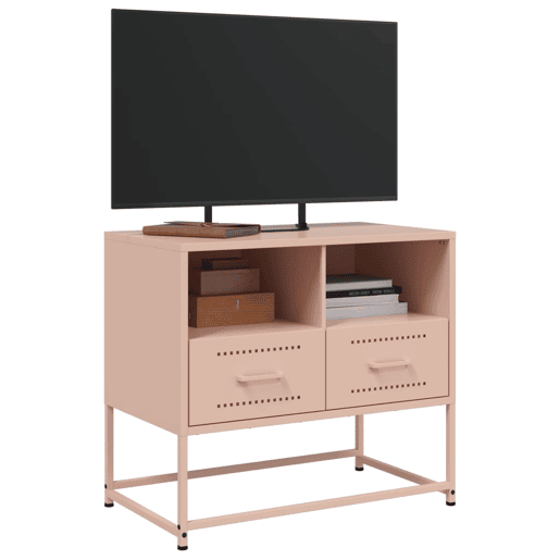 Móvel de TV - Modulo de TV - Armário de TV 68x39x60,5 cm aço rosa