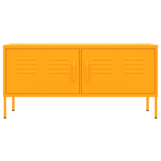 Móvel de TV - Modulo de TV - Armário de TV aço 105x35x50 cm amarelo mostarda