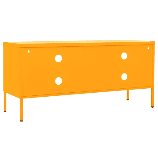 Móvel de TV - Modulo de TV - Armário de TV aço 105x35x50 cm amarelo mostarda