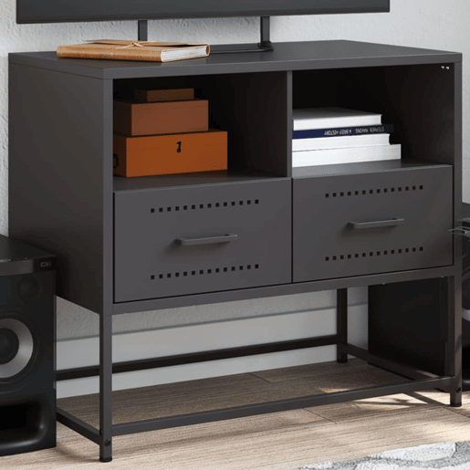 Móvel de TV - Modulo de TV - Armário de TV 68x39x60,5 cm aço preto