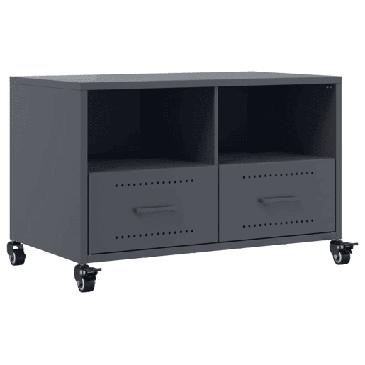 Móvel de TV - Modulo de TV - Armário de TV 68x39x43,5 cm aço antracite