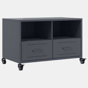 Móvel de TV - Modulo de TV - Armário de TV 68x39x43,5 cm aço antracite