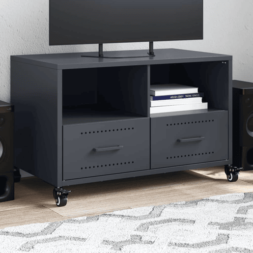 Móvel de TV - Modulo de TV - Armário de TV 68x39x43,5 cm aço antracite