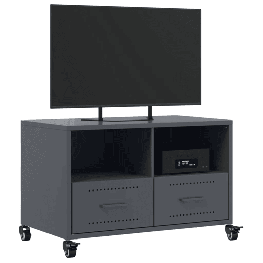 Móvel de TV - Modulo de TV - Armário de TV 68x39x43,5 cm aço antracite
