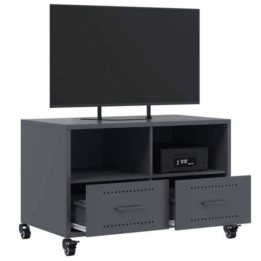 Móvel de TV - Modulo de TV - Armário de TV 68x39x43,5 cm aço antracite