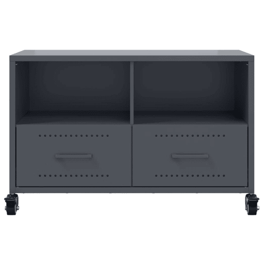 Móvel de TV - Modulo de TV - Armário de TV 68x39x43,5 cm aço antracite