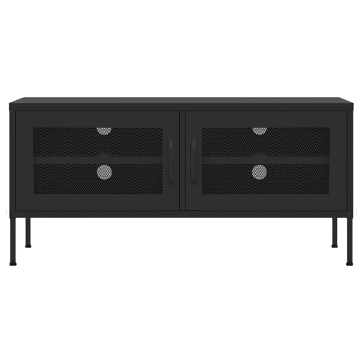 Móvel de TV - Modulo de TV - Armário de TV aço 105x35x50 cm preto