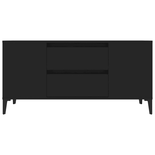 Móvel para TV - Móvel de TV - Armário de TV 102x44,5x50 cm derivados de madeira preto