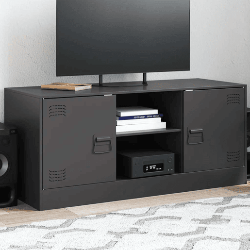 Móvel de TV - Modulo de TV - Armário de TV 99x39x44 aço preto