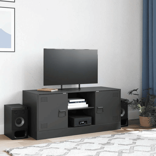 Móvel de TV - Modulo de TV - Armário de TV 99x39x44 aço preto