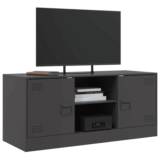 Móvel de TV - Modulo de TV - Armário de TV 99x39x44 aço preto