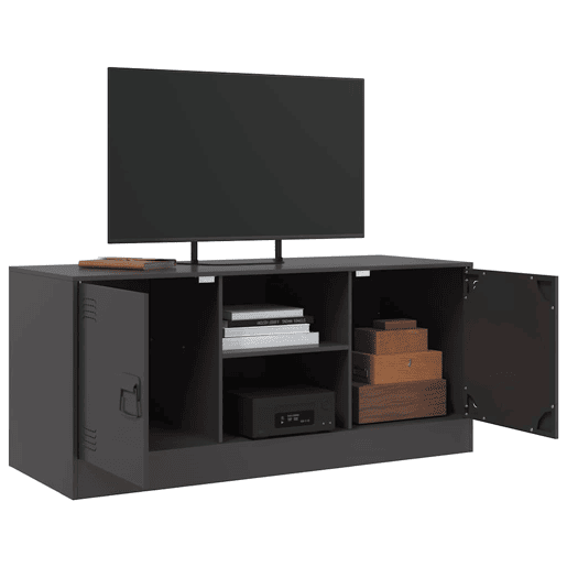 Móvel de TV - Modulo de TV - Armário de TV 99x39x44 aço preto