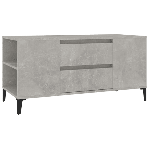 Móvel p TV, Armário de TV 102x44,5x50 cm derivados madeira cinzento cimento