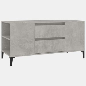 Móvel p TV, Armário de TV 102x44,5x50 cm derivados madeira cinzento cimento