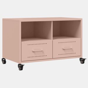 Móvel de TV - Modulo de TV - Armário de TV 68x39x43,5 cm aço rosa