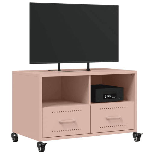 Móvel de TV - Modulo de TV - Armário de TV 68x39x43,5 cm aço rosa
