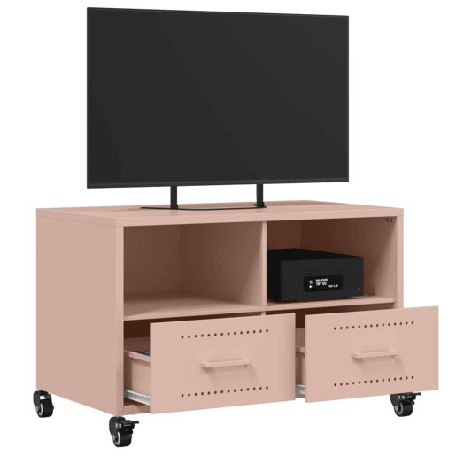 Móvel de TV - Modulo de TV - Armário de TV 68x39x43,5 cm aço rosa