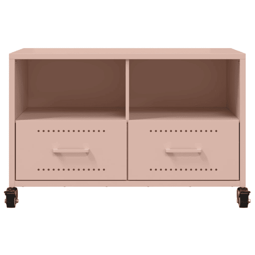 Móvel de TV - Modulo de TV - Armário de TV 68x39x43,5 cm aço rosa