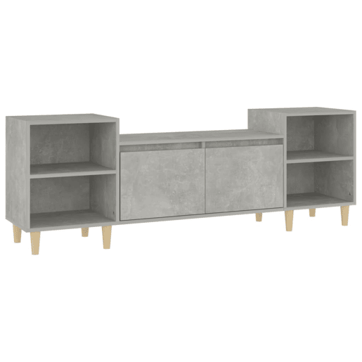 Móvel de TV - Modulo de TV - Armário de TV 160x35x55 cm derivados de madeira cinzento cimento