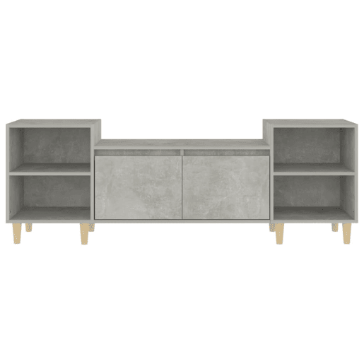 Móvel de TV - Modulo de TV - Armário de TV 160x35x55 cm derivados de madeira cinzento cimento