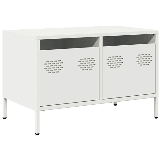 Móvel de TV - Modulo de TV - Armário de TV 68x39x43,5 cm aço laminado a frio branco