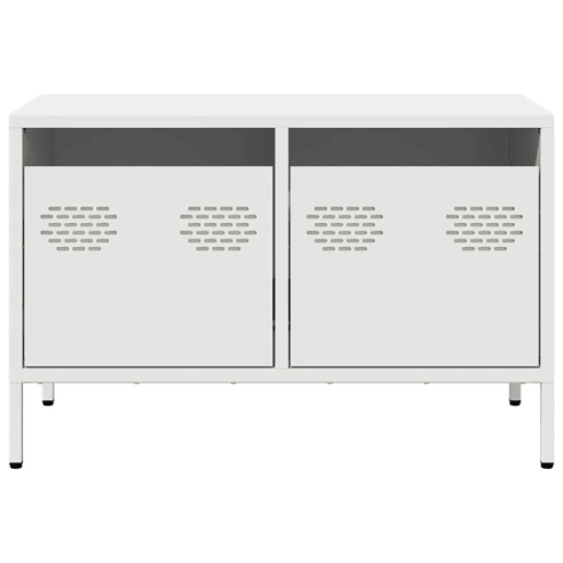 Móvel de TV - Modulo de TV - Armário de TV 68x39x43,5 cm aço laminado a frio branco