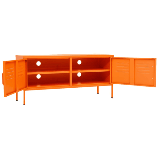 Móvel de TV - Modulo de TV - Armário de TV aço 105x35x50 cm laranja
